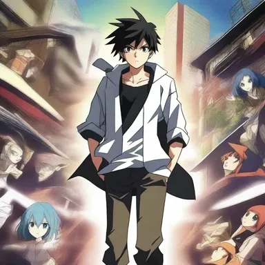 In the scenario of the anime series, the protagonist embarks on a journey to defeat the evil forces and bring peace to the world.
