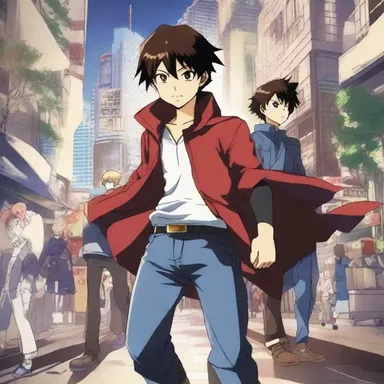 The scenario of the anime series involves a young hero's journey to save the world from evil forces.