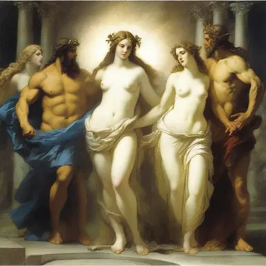 The scenario for the ancient myth revolved around the love triangle between Zeus, Hera, and Aphrodite, causing chaos among the gods.