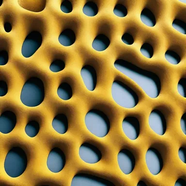 The unique patterns and textures of cellular slime molds inspire the design of a modern building.