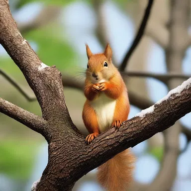 Why did the squirrel shinny up the tree? Because it saw a nut at the top!