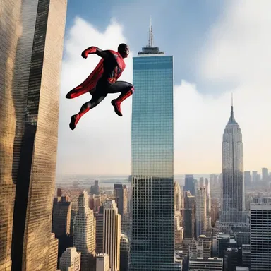 In the action movie, the hero had to shinny up a skyscraper to save the day.