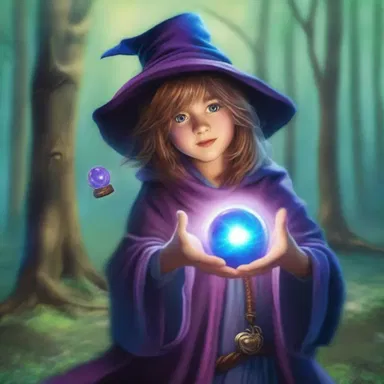 In the magical realm of the fantasy world, young wizards participate in a magical version of shinny using enchanted orbs instead of a puck.