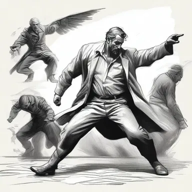 The artist illustrated the action scenes convincingly, capturing the intensity and dynamic movements of the characters.