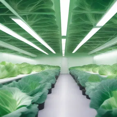 In the futuristic world depicted in the novel, head cabbage is grown in underground hydroponic farms to sustain humanity.