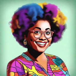 A high-quality digital art image of Myra Monkhouse from the TV show 'Family Matters'