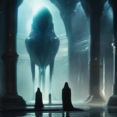 In the futuristic novel, the alien race entombs the remains of their deceased leaders in a crystal chamber, preserving their memory for eternity.