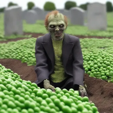 Why did the zombie go to the cemetery? To entomb himself and rest in peas!