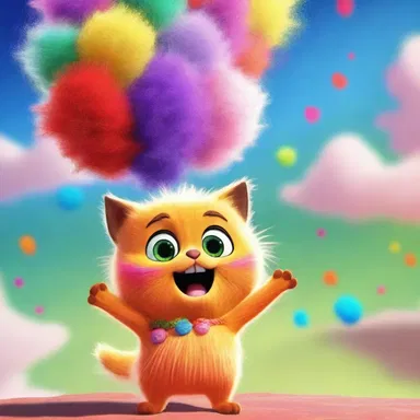 In the movie, the main character throws a fizgig into the sky, creating a beautiful display of colors and fizzes.
