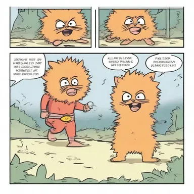In the superhero comic, the protagonist uses a fizgig to distract the villain and make a quick escape.