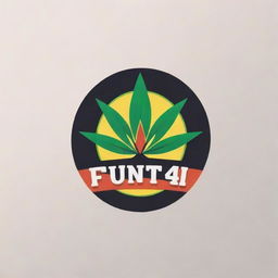 Generate a creative and eye-catching logo with the name 'funtun420'. The logo should exude energy, fun, and originality.