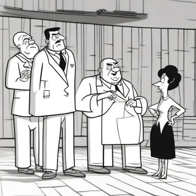 In the animated TV show, the execution of the elaborate plan came complete with wacky sound effects and slapstick comedy.