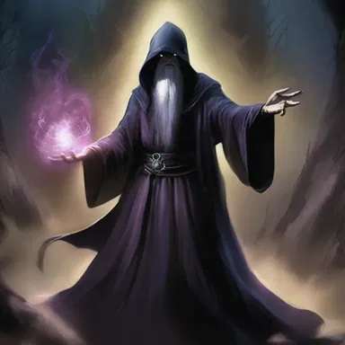 In the magical land of Eldoria, the dark wizard sought to gain ultimate power by summoning a powerful execution spell.