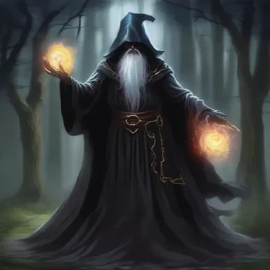 In the magical land of Eldoria, the dark wizard sought to gain ultimate power by summoning a powerful execution spell.