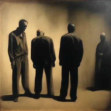 The artist's painting depicted the haunting scene of an execution, capturing the raw emotions of fear and despair.