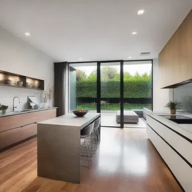 The execution of the sleek and modern design transformed the space into a contemporary masterpiece.