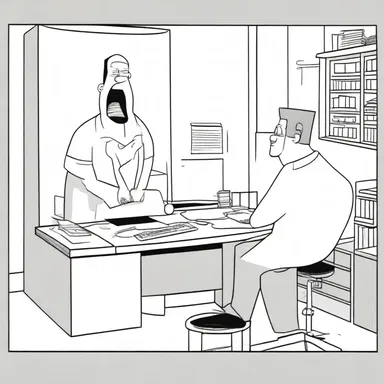 In the cartoon, the execution of the instruction by the computer was depicted as a funny and exaggerated process.
