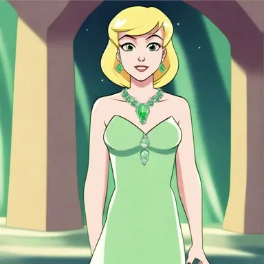In the cartoon show, the main character wore a hiddenite necklace that gave her special powers.