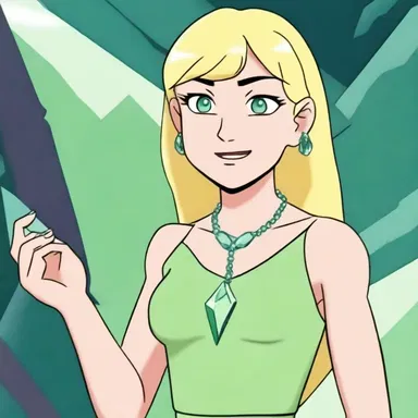 In the cartoon show, the main character wore a hiddenite necklace that gave her special powers.