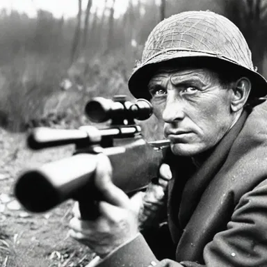 During World War II, snipers were trained to take headshots to eliminate enemy officers and disrupt their command structure.