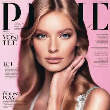 The fashion magazine featured a stunning headshot of the top model on its cover.