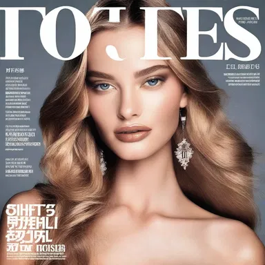 The fashion magazine featured a stunning headshot of the top model on its cover.