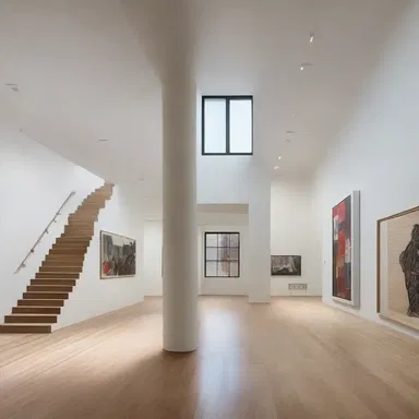 The architect incorporated pictorial matter, such as paintings and photographs, to enhance the aesthetic appeal of the building.