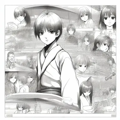 The manga artist filled the pages with detailed pictorial matter to bring the characters and their actions to life.