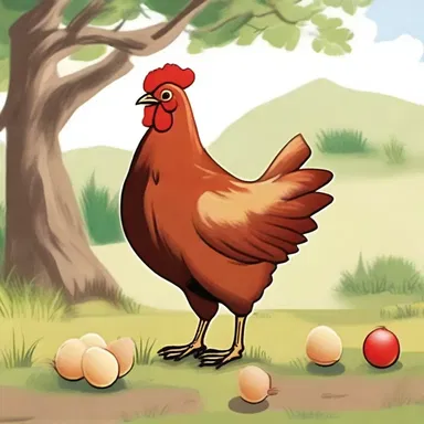 In the classic fable 'The Little Red Hen', the diligent chicken teaches a lesson about hard work and teamwork.