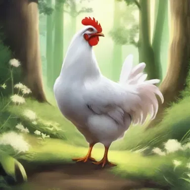 In the fantasy novel, the protagonist embarks on a quest to find a magical chicken that grants wishes.