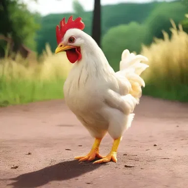In the movie, the main character is portrayed as a chicken who is afraid to take risks.