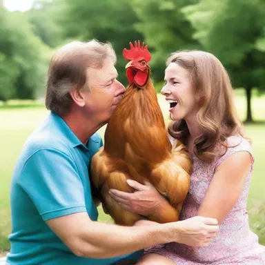 John's friends often tease him for being a chicken when it comes to expressing his feelings to Sarah.