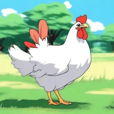 The anime protagonist starts off as a chicken but eventually gains confidence and becomes a strong character.