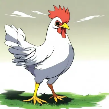 The anime protagonist starts off as a chicken but eventually gains confidence and becomes a strong character.