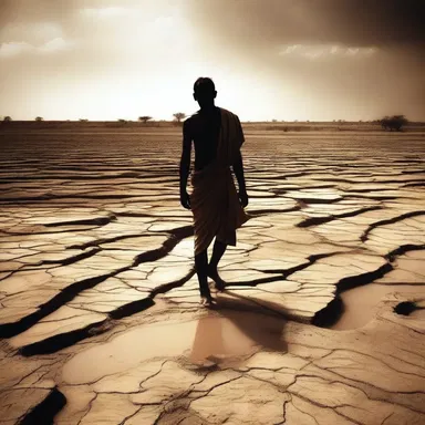 According to the ancient mythology, the god of drought caused the rivers to turn dried-up and barren.