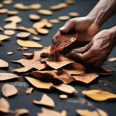In some religious rituals, dried-up leaves are burned as an offering to appease the spirits of nature and seek their blessings.
