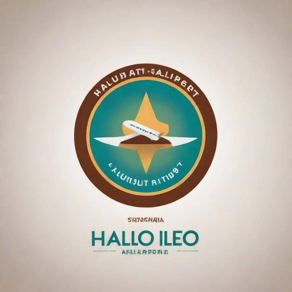 A redesigned logo of Haluoleo Airport incorporating authentic and distinctive elements of Kendari city culture