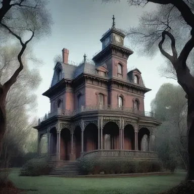 The haunted mansion was said to be the dwelling place of a sinister sisterhood.