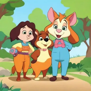 The animated series featured a comedic sisterhood of talking animals who went on adventures together.