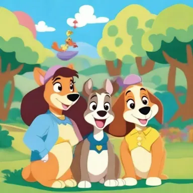 The animated series featured a comedic sisterhood of talking animals who went on adventures together.