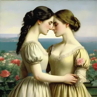 The romantic novel portrayed the deep sisterhood between the two female protagonists.