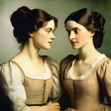 The romantic novel portrayed the deep sisterhood between the two female protagonists.