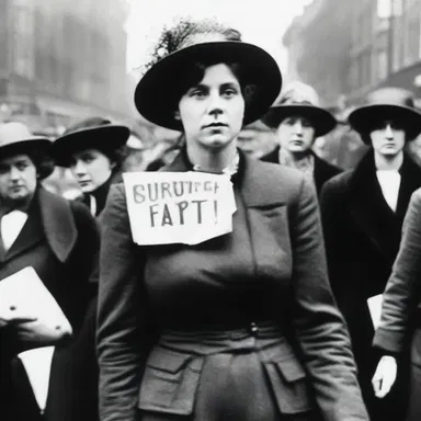 The suffragette movement is a landmark event in history that emphasized the strength of sisterhood in fighting for women's rights.