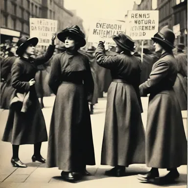 The suffragette movement is a landmark event in history that emphasized the strength of sisterhood in fighting for women's rights.