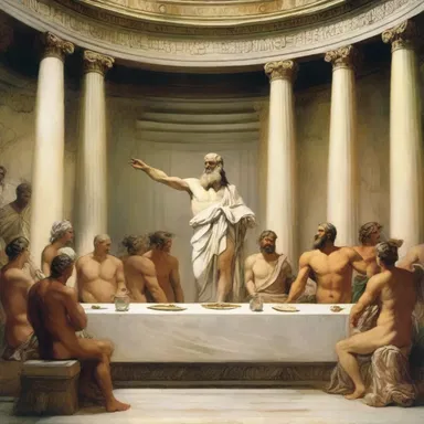 In Greek mythology, Zeus splurged on Olympus, hosting grand banquets for the gods and goddesses.