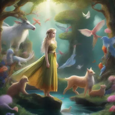 The fantasy world was depicted with a splurge of magical creatures, enchanted landscapes, and mythical beings.