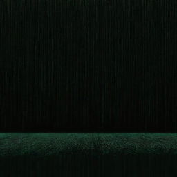 An immersive scene of falling green code against a black background, recreating the iconic 'Matrix' digital rain effect.