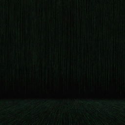 An immersive scene of falling green code against a black background, recreating the iconic 'Matrix' digital rain effect.