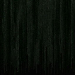 An enthralling vision of green binary numbers cascading down a black backdrop, effectively capturing the distinct 'Matrix' rain effect.