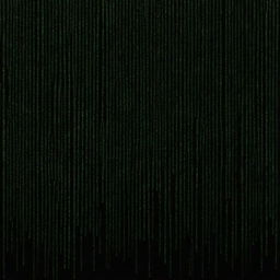 An enthralling vision of green binary numbers cascading down a black backdrop, effectively capturing the distinct 'Matrix' rain effect.